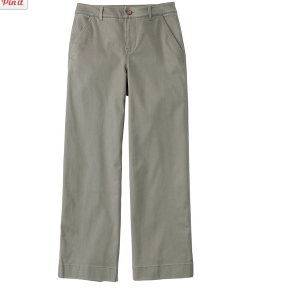 L.L. Bean Olive Chinos Pants, Womens, Size 6P - Picture 1 of 8